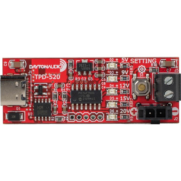 Main product image for Dayton Audio TPD-520 Trigger USB-C PD Output Voltage Controller325-520